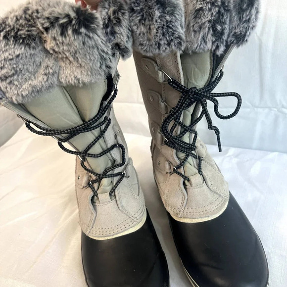 Khombu Emily Suede Faux Fur‎ Leather Winter Boots Women's Size 9 - Picture 8 of 14